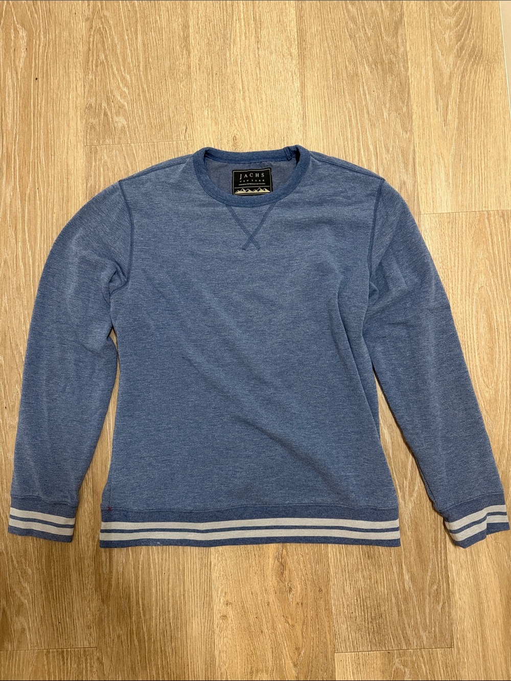 JACHS New York Men's Blue Crewneck Sweater Medium